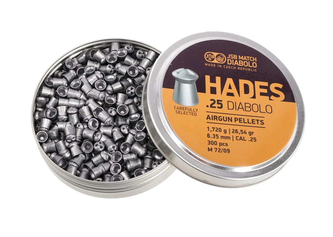 Пуля пневм. "JSB Diabolo HADES" кал. 6,35 мм, вес 1.72, 300шт./уп.