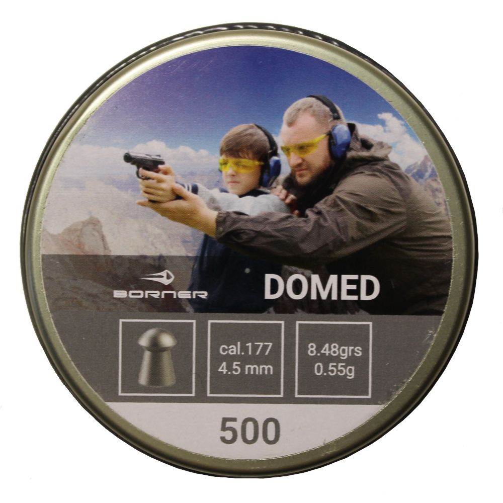 Пули пневматические Borner "Domed",  4,5 мм (500 шт.) 0,55 грамм