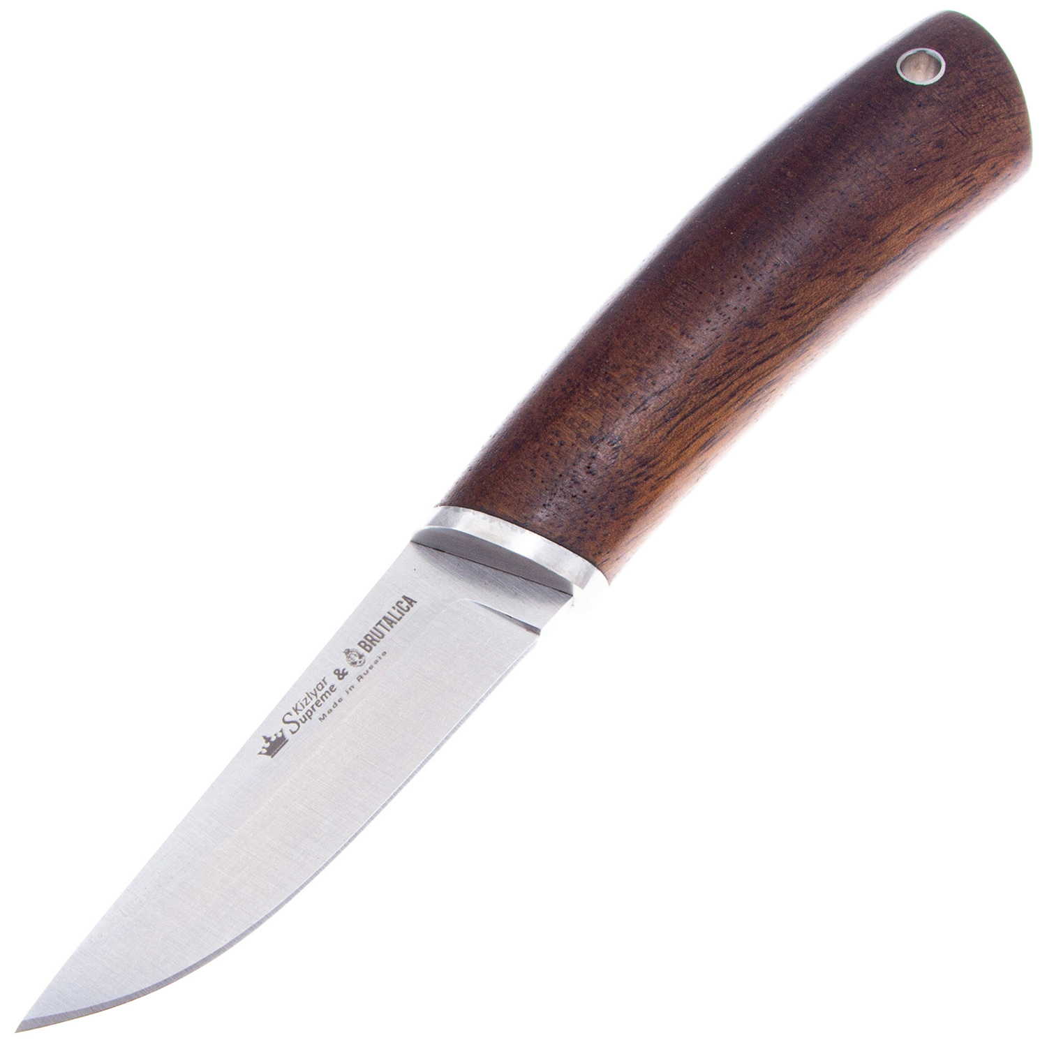 Нож Samoyed N690 SW WH LS (Stonewash, Walnut handle, Leather Sheath)