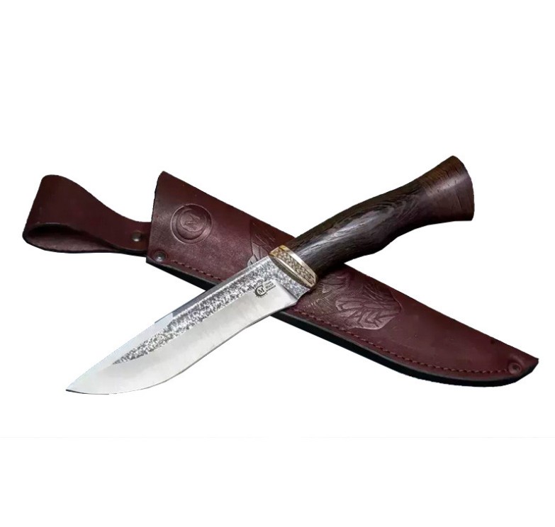 Нож "Беркут" кован.ст. 95х18, со следами ковки, венге, литье Семина