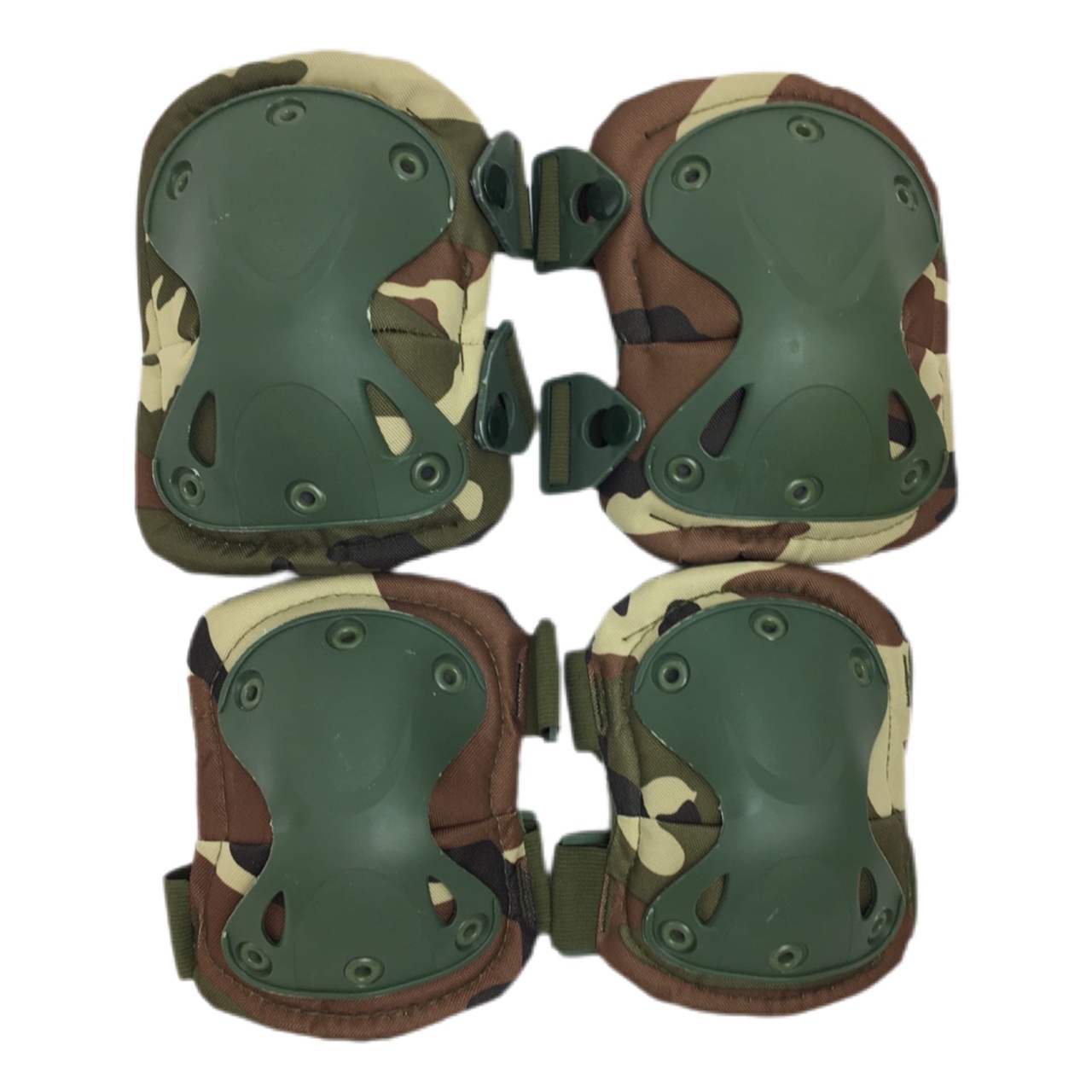 Комплект наколенники и налокотники Swat X-Cap Woodland AS-PG0021W