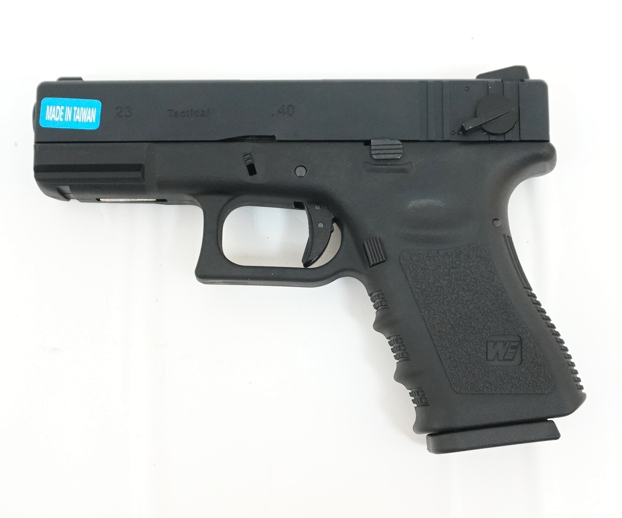 Пистолет страйкбольный (WE) Glock-23 gen3, металл слайд, автомат, WE-G004A-BK