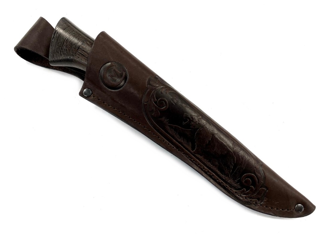 Нож "Беркут" кован.ст. 95х18, со следами ковки, венге, литье Семина