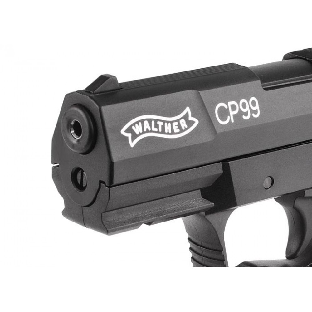 Пистолет пневматический Walther CP 99 (чёрный с чёрной рукоятью)