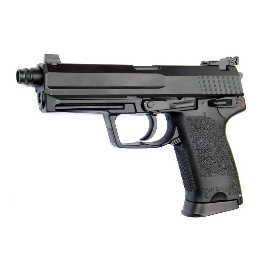 Пистолет страйкбольный (KJW) USP TACTICAL P8T GBB, черный, HW металл, HU, GP416T