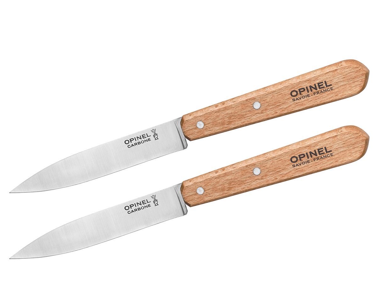 Набор ножей Opinel №102 Les Essentiels - 2 шт, углеродистая сталь, бук