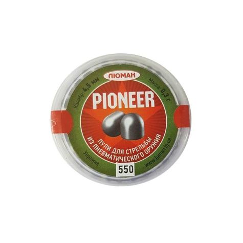 Пули Люман Pioneer, калибр 4,5 мм, вес 0,3 г, 550 шт