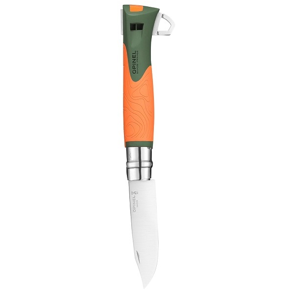 Нож Opinel №12 Explore, нержавеющая сталь, оранжевый