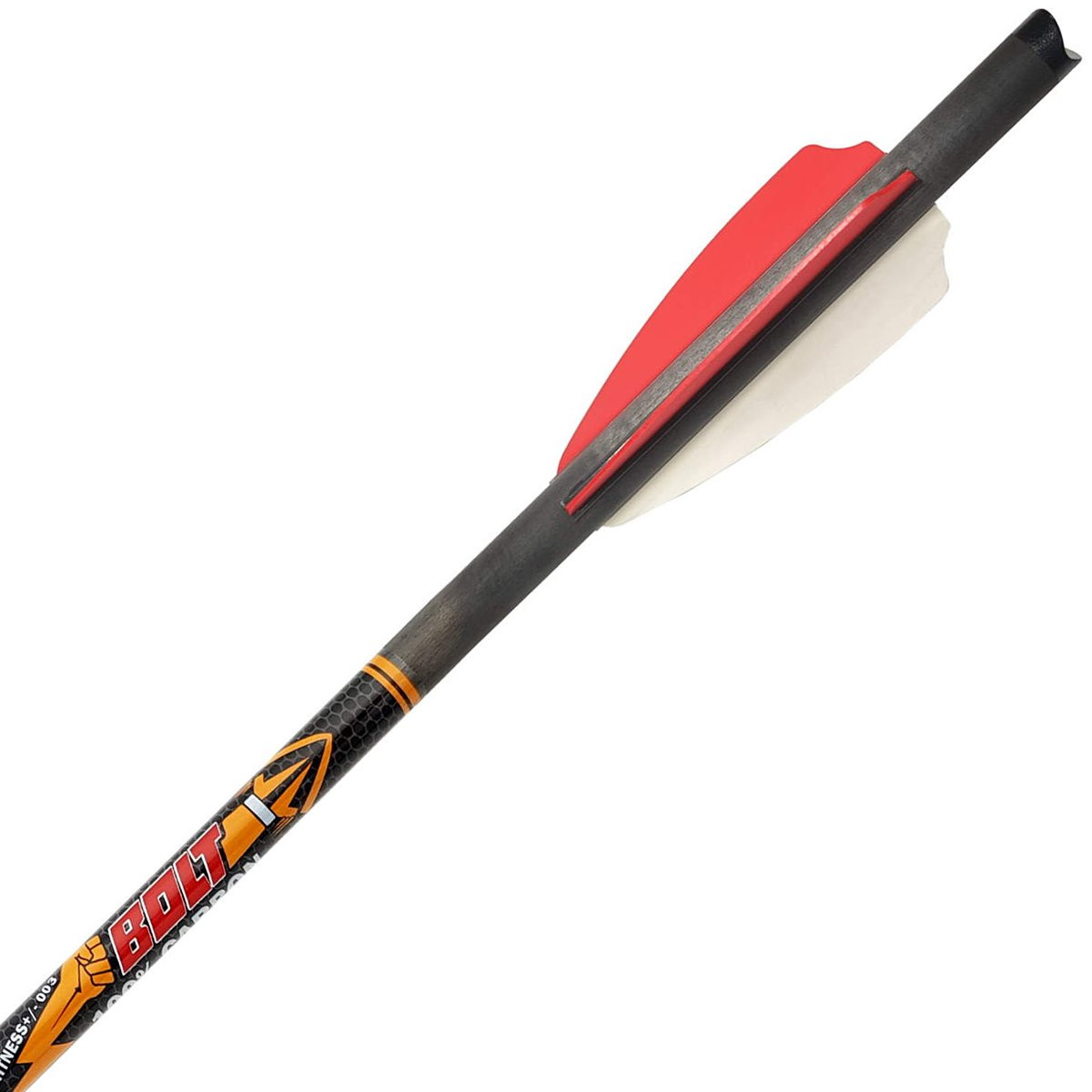 Стрела арбалетная карбоновая Centershot Bolt 16", оперение Q2i Fusion X-2 3", латунный инсерт