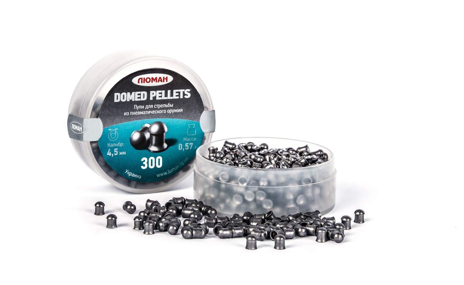 Пули Люман Domed pellets, калибр 4,5 мм, вес 0,57 г, 300 шт