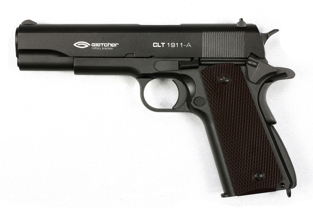 Пистолет страйкбольный Gletcher CLT 1911-A Soft Air
