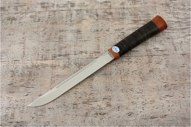 Нож АиР "Бурятский средний" кожа, 95х18, Златоуст