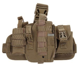 Кобура набедренная с платформой и подсумками molle AS-HL0028T