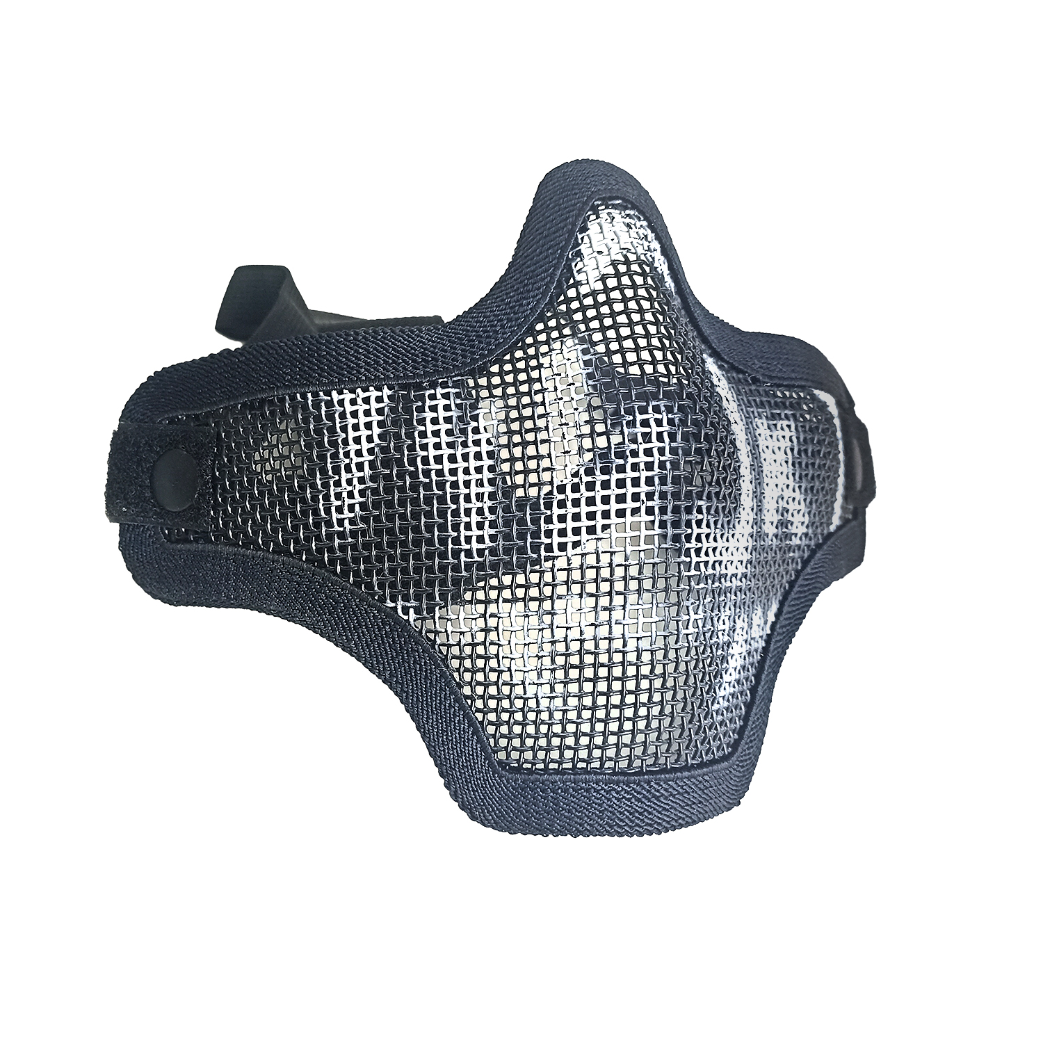 Маска сетчатая с 2-мя ремешками на нижнюю часть лица Вlack Skull KV19-008BS