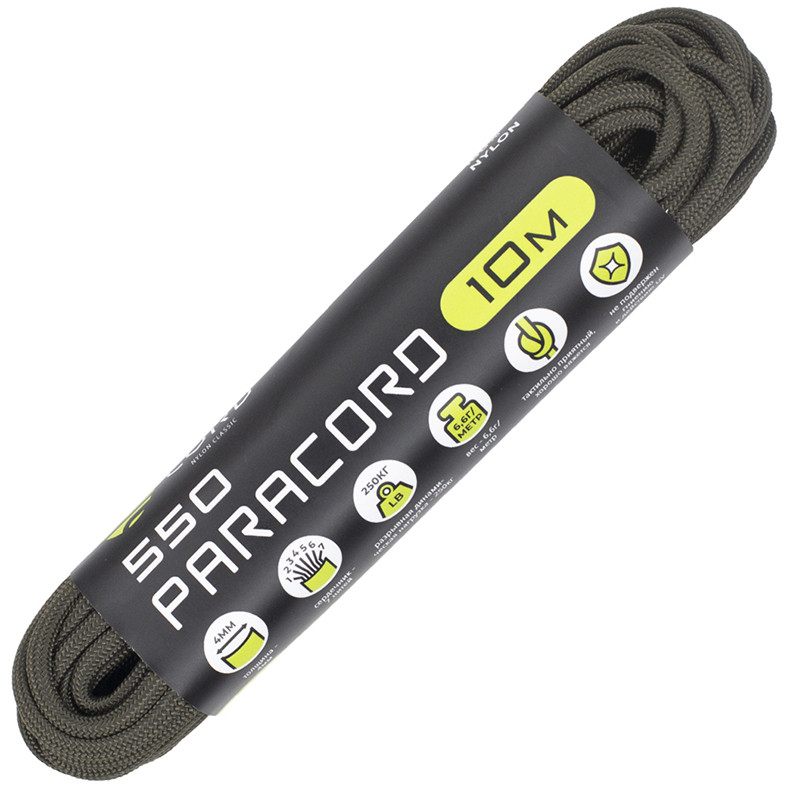 Паракорд 550 CORD nylon 10 метров RUS (army green)