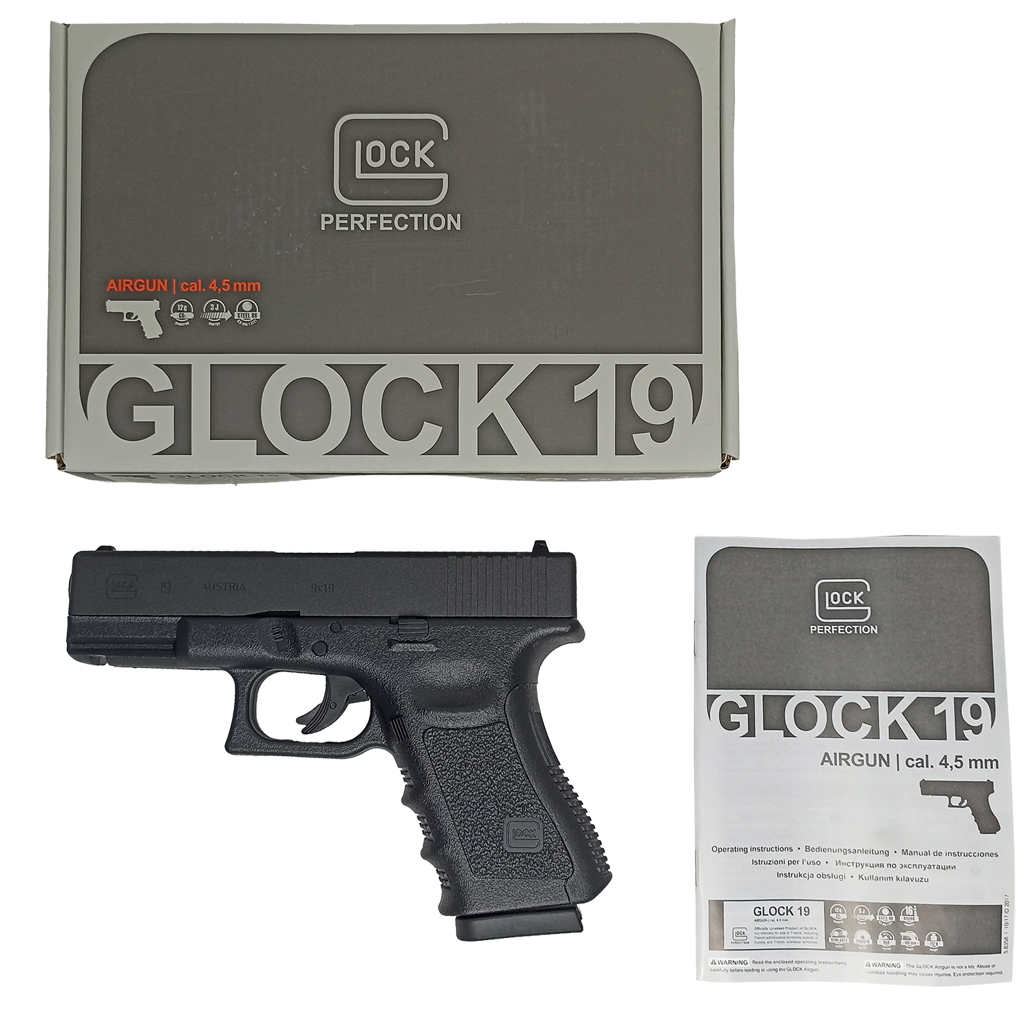 Пневматический пистолет Umarex Glock 19 (glock) 4,5 мм