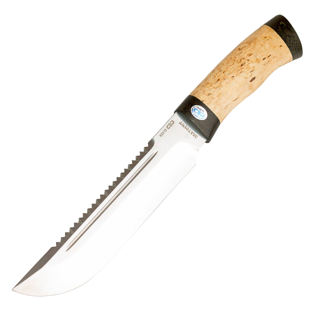 Нож "Робинзон-1" карельская береза, 95х18 Златоуст