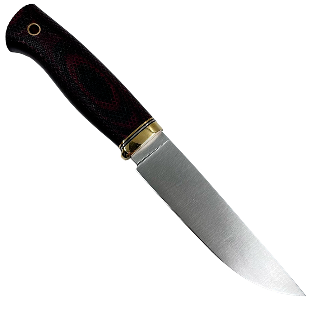 Нож Южный крест Гризли Эксперт 379.5254 (CPR, красно-черная микарта,  гарда латунь)