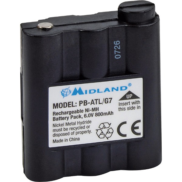 Аккумулятор для рации PB-ALT/G7, 800mAh, ALAN-G7, GXT-400/500