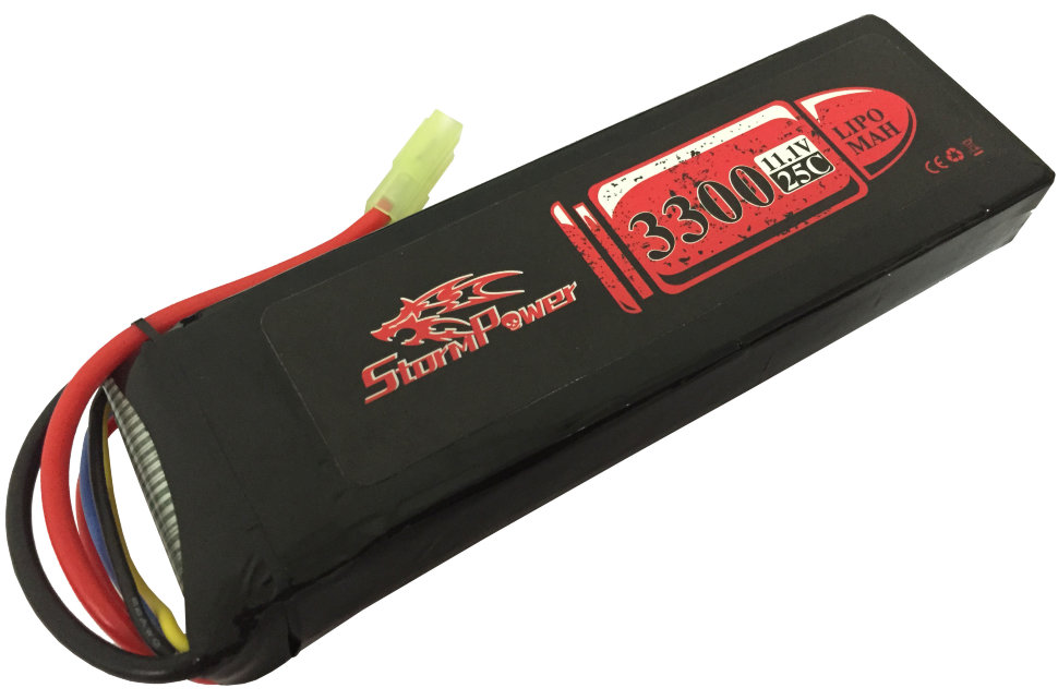 АКБ StormPower 3300mAh 11.1V 20C М249 приклад 136x43x17 SP-026