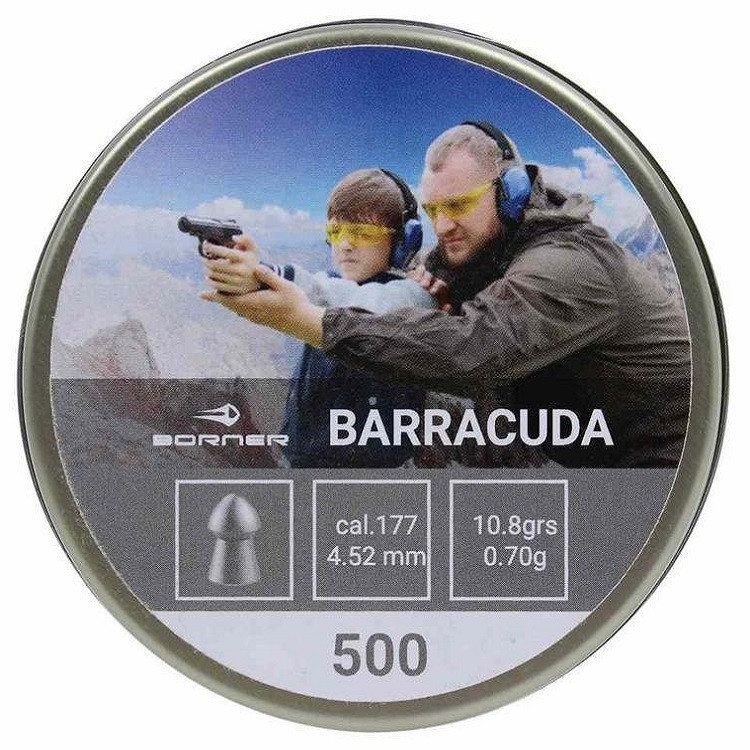 Пули пневматические Borner "Barracuda",  4,5 (500 шт.) 0,70гр.