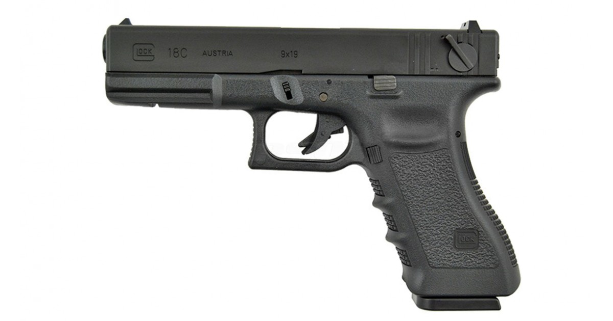 Пистолет страйкбольный (Tokyo marui) Glock 18C автомат GBB