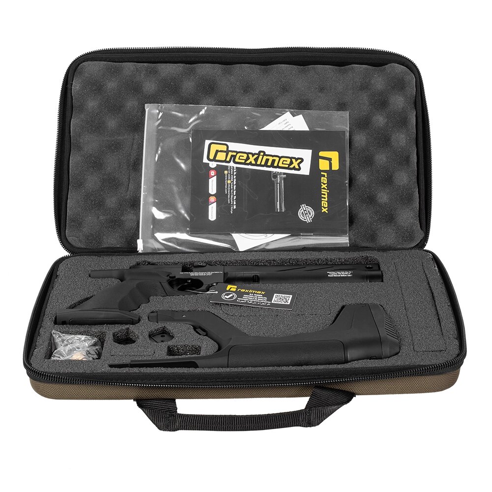 Пистолет пневматический REXIMEX RP cal. 4,5 mm, 3 Дж, PCP, пластик