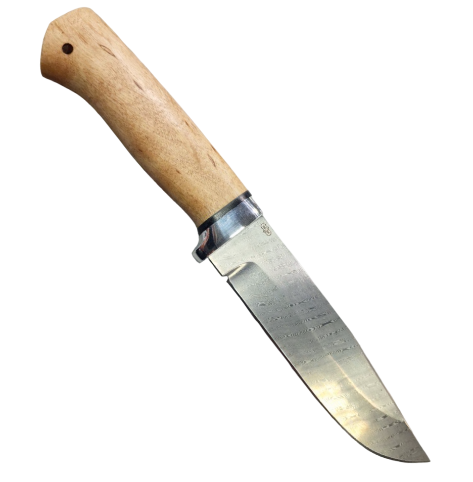 Нож "Турист" карельская береза, алюминий, ZD 1016 Златоуст