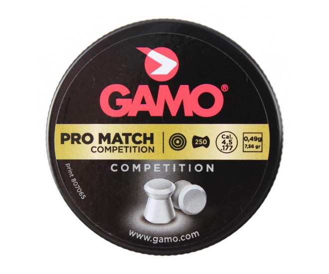 Пули "Gamo Pro Match" калибр 4,5 мм (250 шт)
