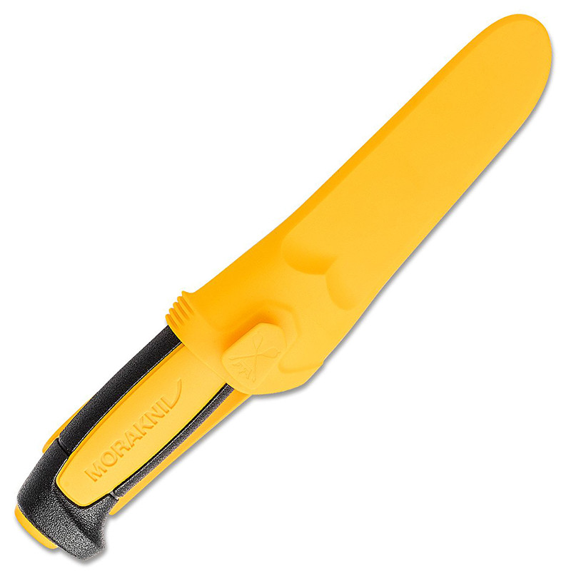 Нож Morakniv Basic 511 (Carbon) Рукоять черная, вставка желтая