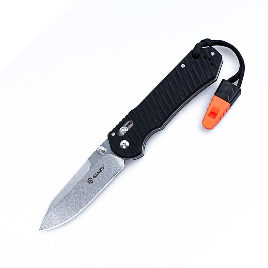 Нож складной туристический Ganzo G7452-BK-WS