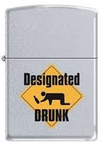 Зажигалка Zippo 205 Designated drunk