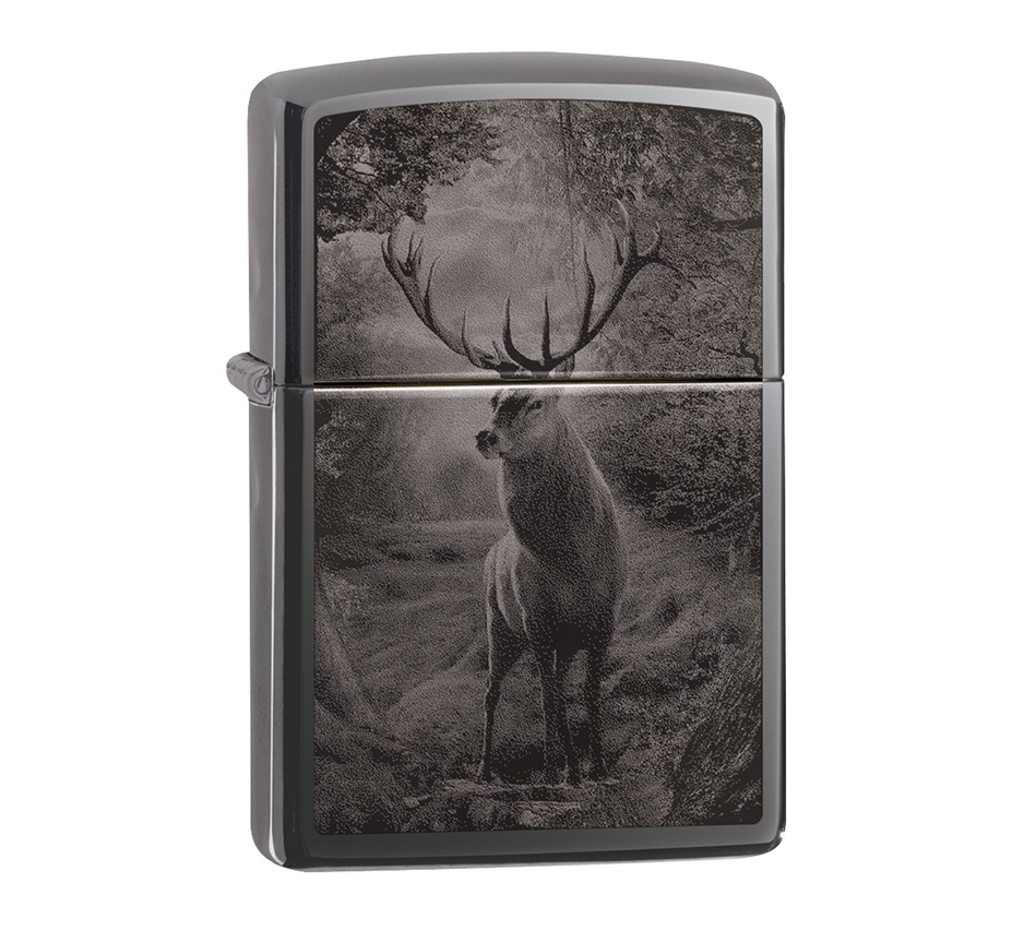 Зажигалка Zippo 49059 Black Ice Classic(Deer Design)