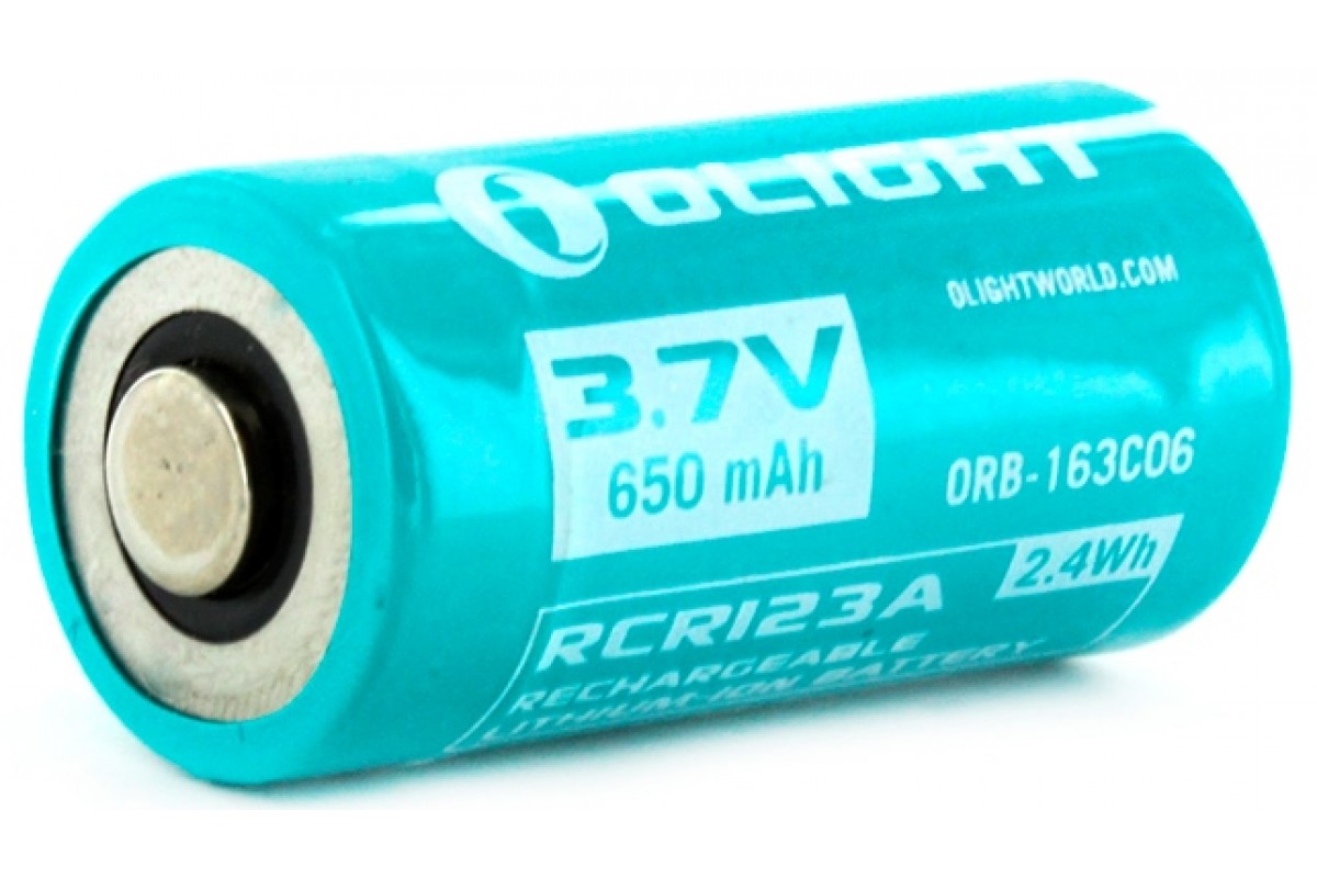 Аккумулятор Li-ion Olight ORB-163C06 16340 3,7 В. 650 mA