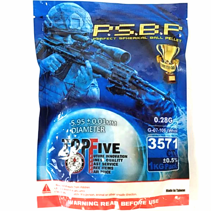 Шары для страйкбола G&G G-07-106, 0,28 г (1 кг), белые