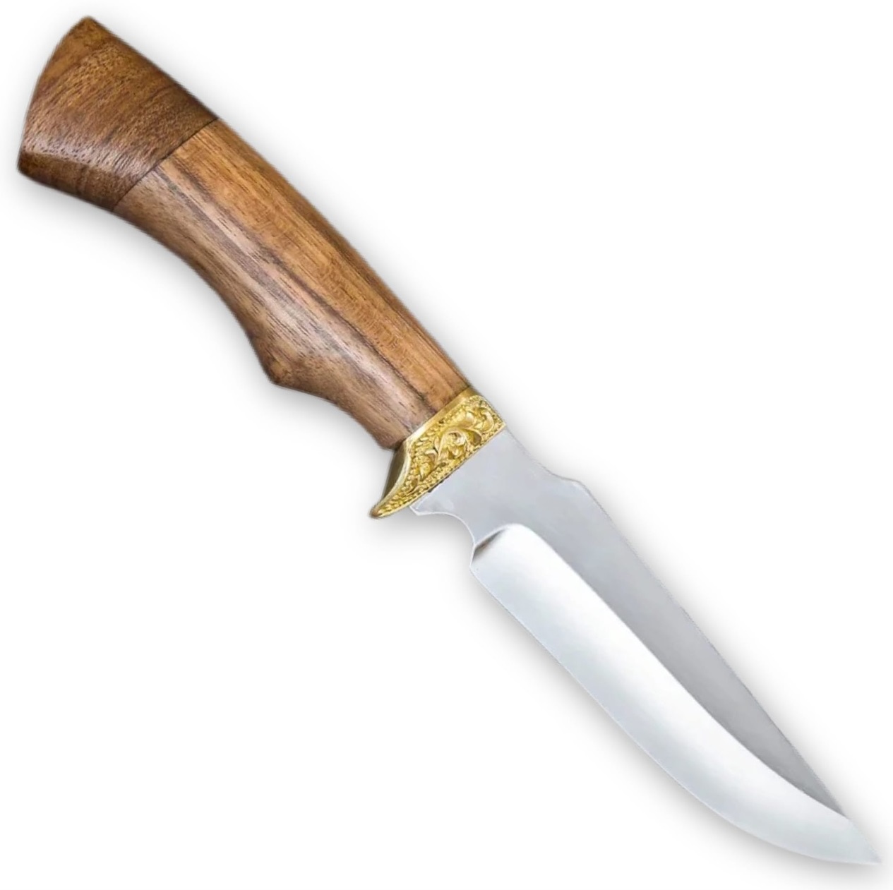 Нож "Следопыт" ст.65х13 ценные породы дерева, гравировка, литье Семина