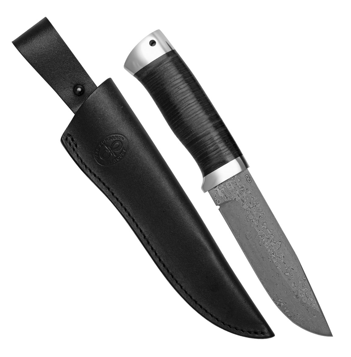 Нож "Турист" кожа,  ZDI 1016 Златоуст