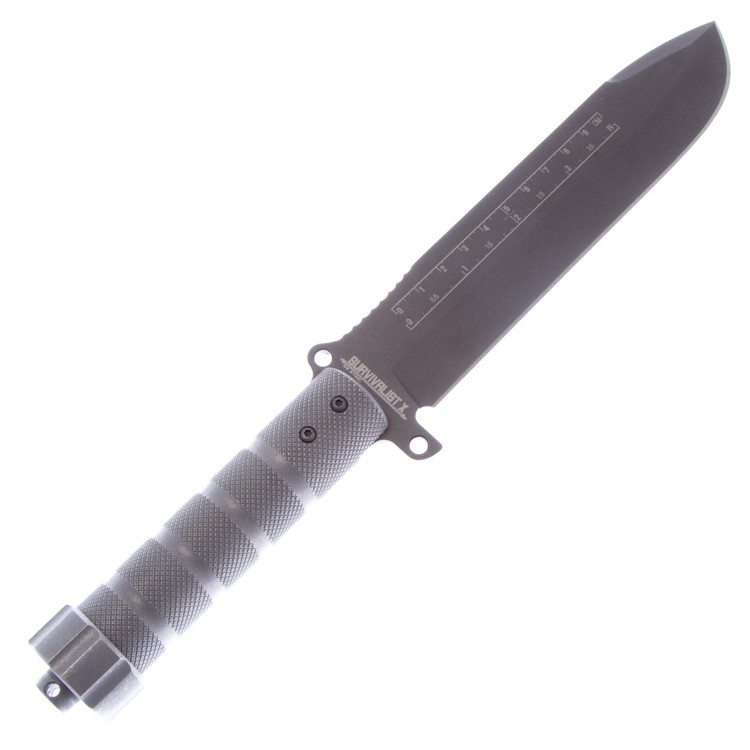 Нож Kizlyar Supreme Survivalist-X D2 TW (рукоять алюминий, серая)