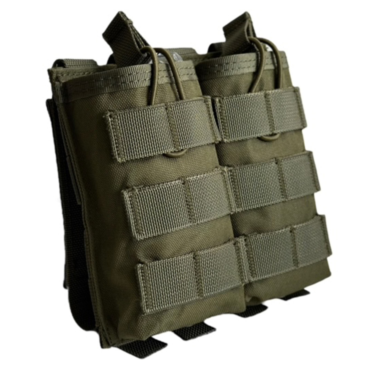 Подсумок Voenpro под 2 магазина AK/M серия с фиксатором, олива
