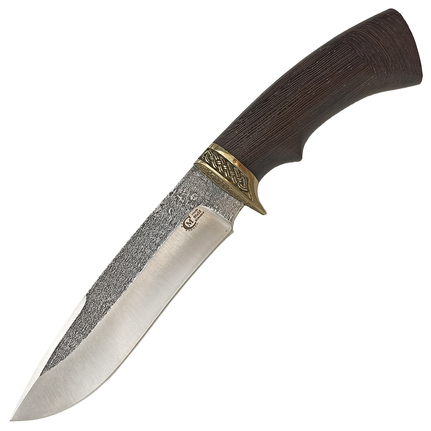 Нож Семина "Скиф", кованая сталь 95х18, со следами ковки, венге, литье