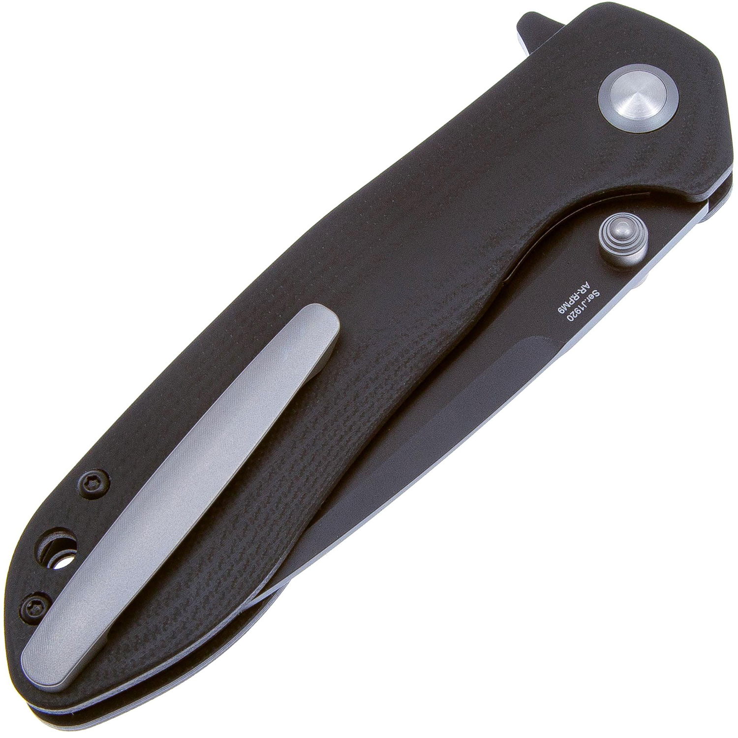 Нож CJRB Scoria J1920-BBK, рукоять черная G10, AR-RPM9