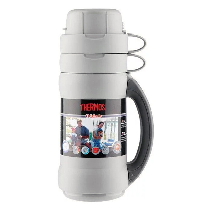 Термос Thermos 34-100 объем 1 л (2 чашки, стеклянная колба)