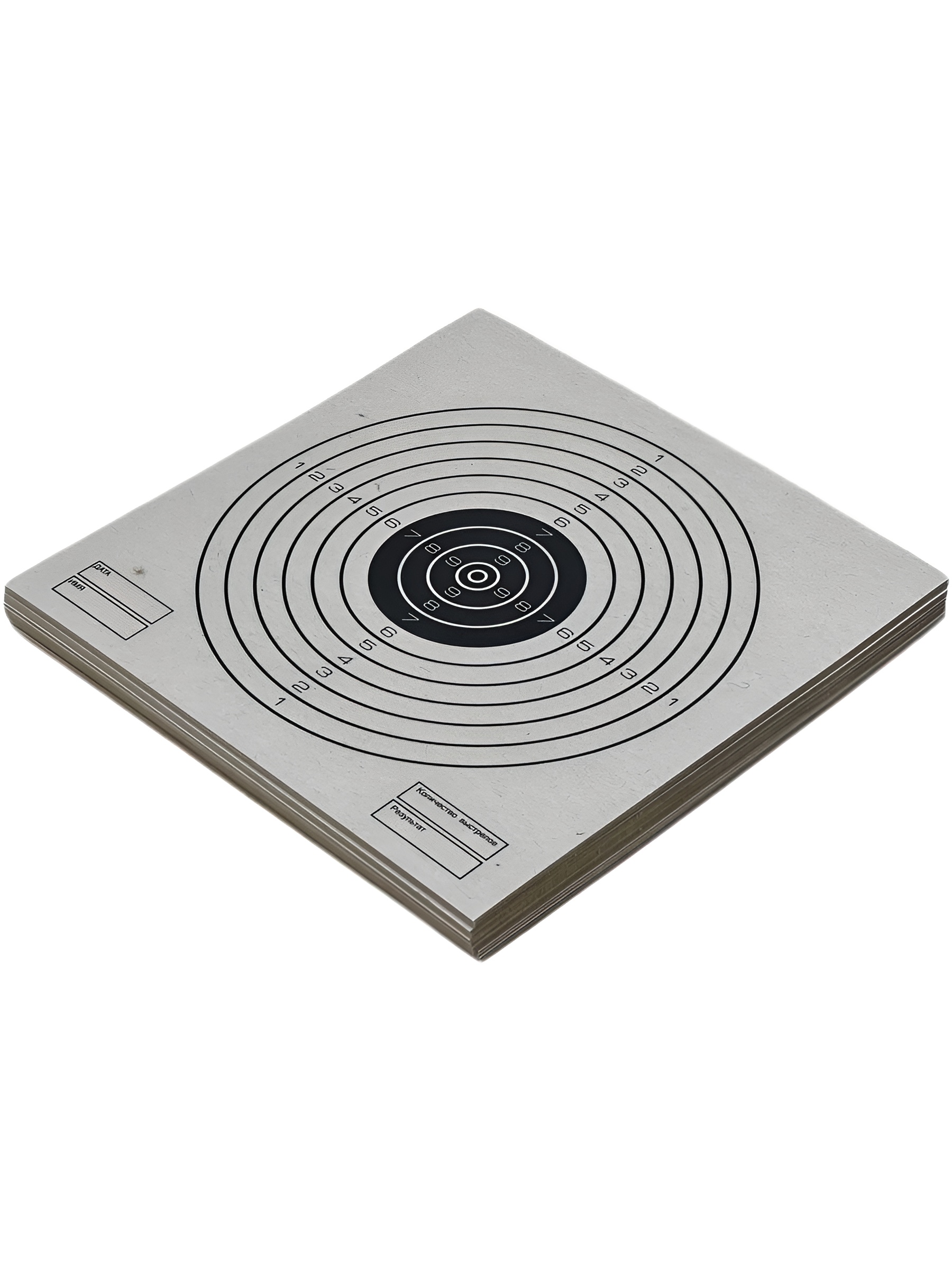 Мишень для пневматики 25 м чёрно-белая, 140х140 мм (50 шт)