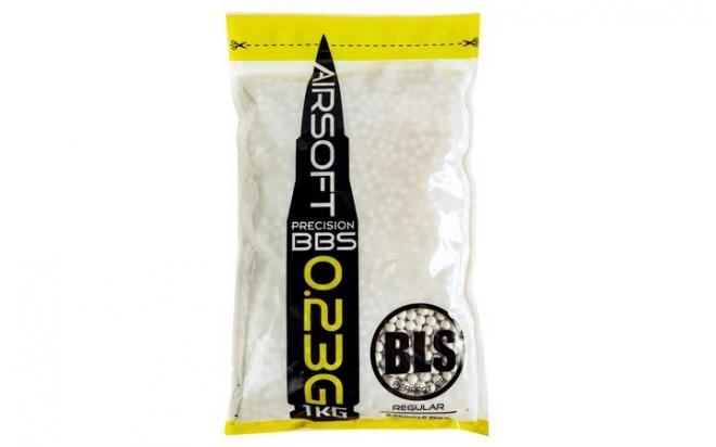 Шарики BLS 0,23 (1 кг, белые, пакет) Taiwan 1KG-H23