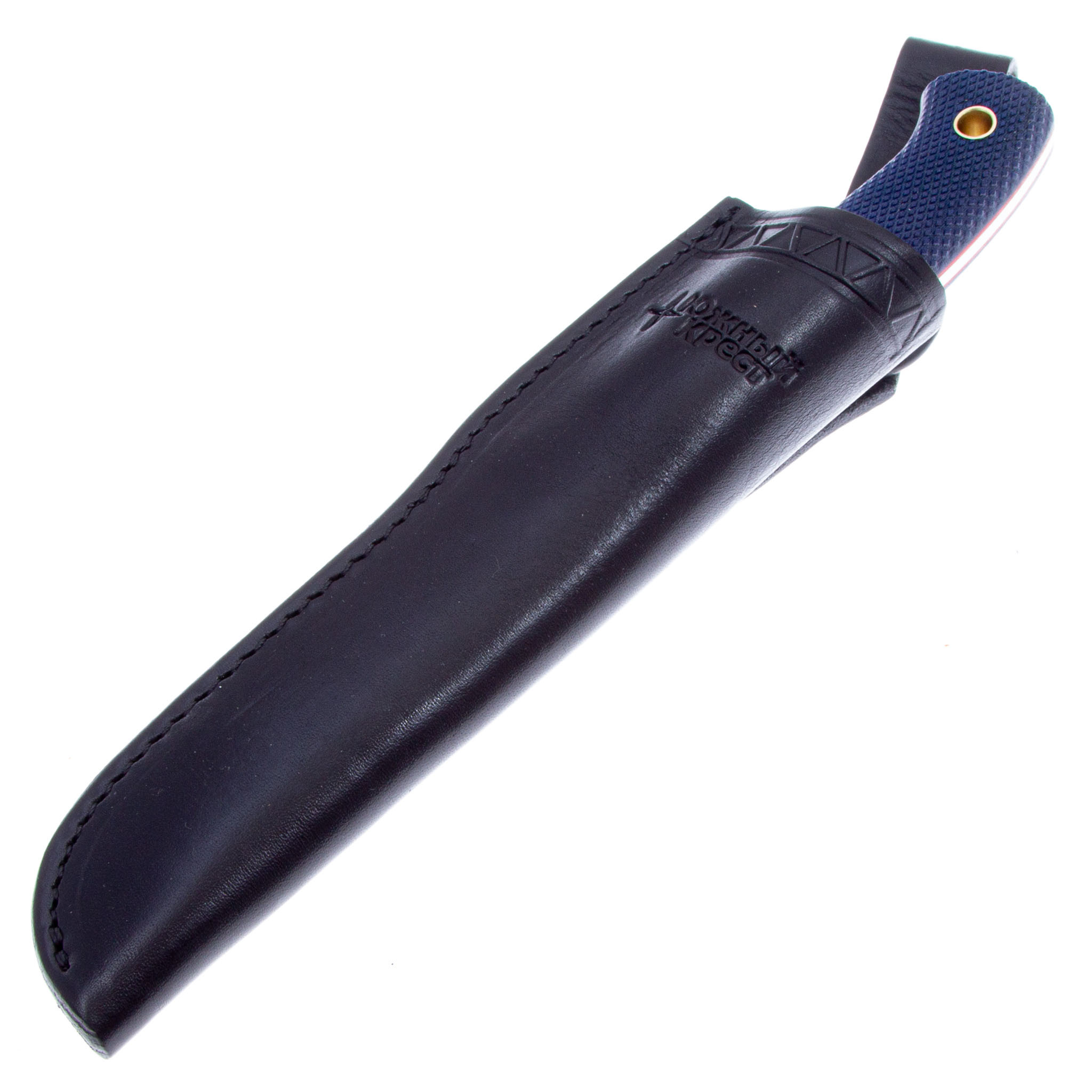 Нож Южный крест F5 226.0456 (D2, синяя микарта, насечка)