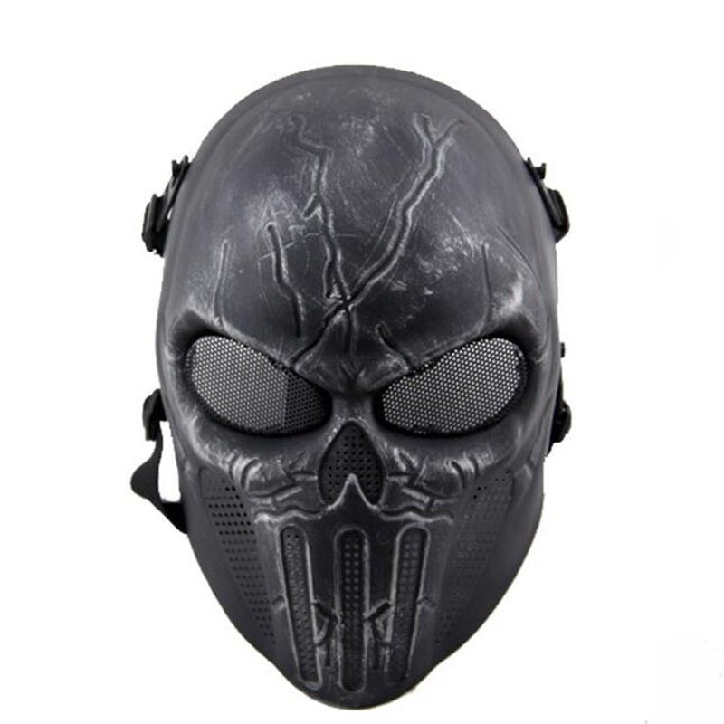 Маска с сетчатыми очками PUNISHER Silver Gray AS-MS0059SG