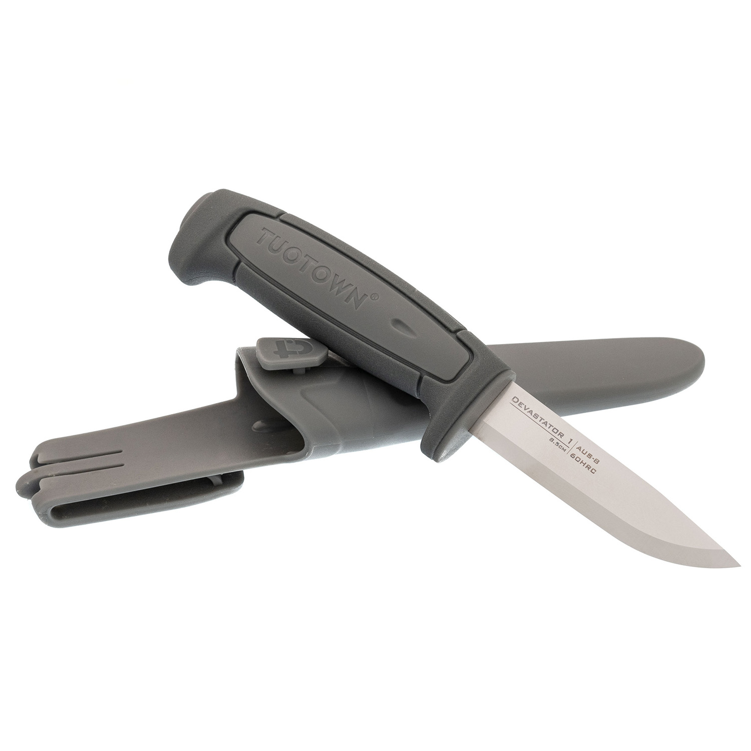 Нож TuoTown Devastator 1, сталь AUS8, рукоять Эластрон