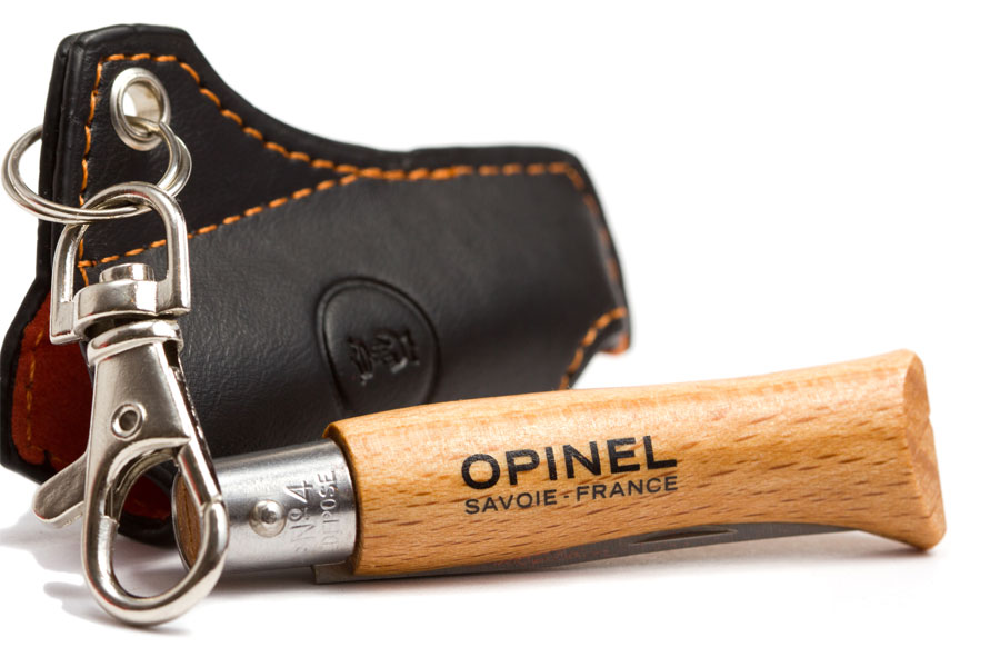 Нож Opinel № 4 VRI брелок с чехлом 