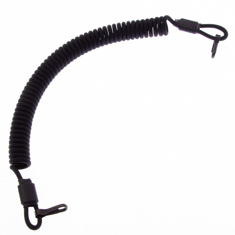Тренчик страховочный из паракорда CORD с карабинами (black)