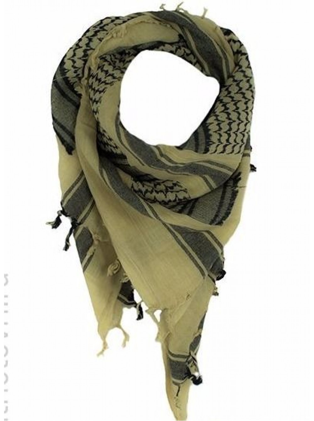 Шарф тактический Tactical Shemagh Khaki/Black код Dagger DI-9001